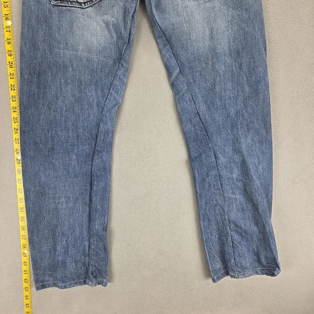 VTG Levis Engineered Jeans Mens Blue Twisted Button Fly Medium Wash Fits 34x30